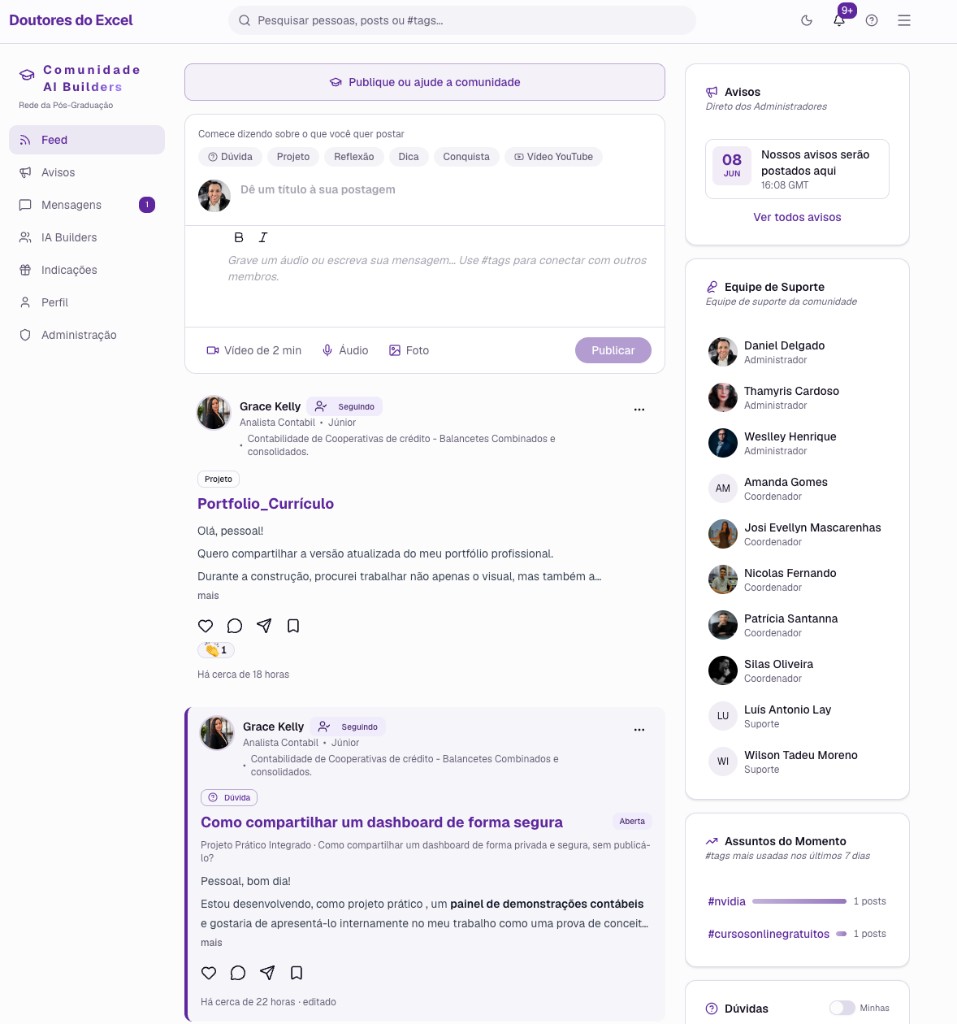 Feed da Comunidade AI Builders